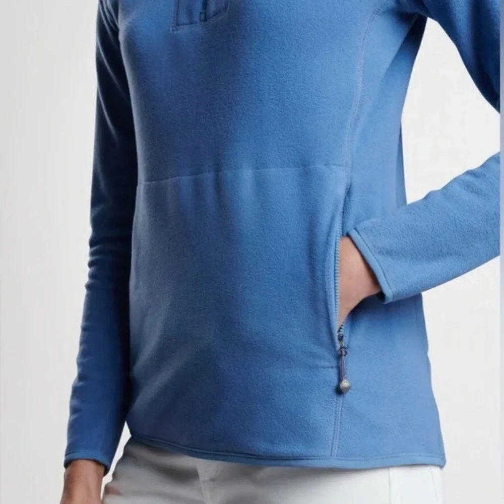 PETER MILLAR | Women's Storm Garland Microfleece Pullover in Storm | Size Medium - Picture 3 of 16